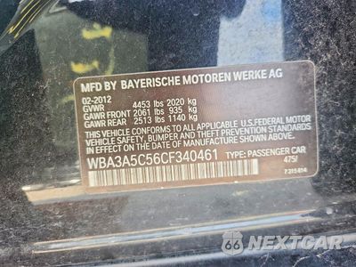 Zdjęcie 12 z 12 samochodu: 2012 BMW 328 I VIN:WBA3A5C56CF340461 - miniatura
