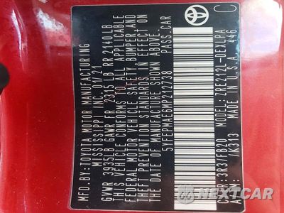 Zdjęcie 12 z 12 samochodu: 2021 TOYOTA COROLLA LE VIN:5YFEPMAE6MP212738 - miniatura