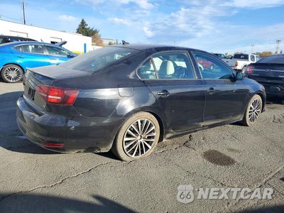 Trzecie zdjęcie samochodu z tyłu: 2016 VOLKSWAGEN JETTA SPORT VIN:3VWD17AJ6GM336108 - miniatura
