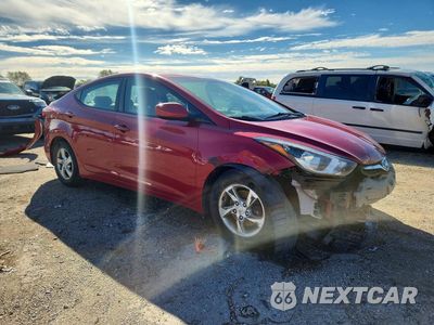 Czwarte zdjęcie samochodu z boku: 2014 HYUNDAI ELANTRA SE VIN:KMHDH4AE7EU064429 - miniatura