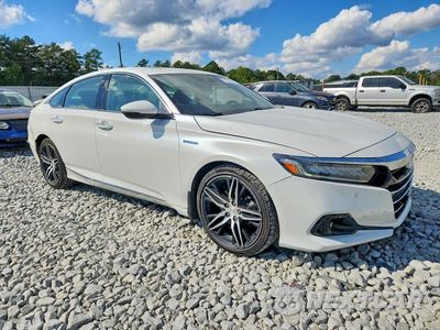 Czwarte zdjęcie samochodu z boku: 2022 HONDA ACCORD TOURING HYBRID VIN:1HGCV3F99NA003889 - miniatura