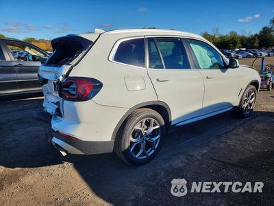 Trzecie zdjęcie samochodu z tyłu: 2023 BMW X3 XDRIVE30I VIN:5UX53DP03P9S56826 - miniatura