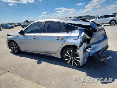 Drugie zdjęcie samochodu z przodu: 2022 HONDA CIVIC EXL VIN:19XFL1H79NE018844 - miniatura