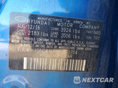 Zdjęcie 12 z 12 samochodu: 2019 HYUNDAI ELANTRA VALUE EDITION VIN:KMHD84LF8HU271714 - miniatura