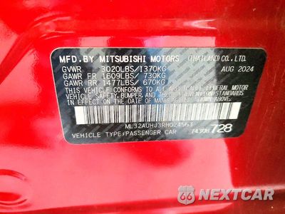 Zdjęcie 13 z 13 samochodu: 2024 MITSUBISHI MIRAGE ES VIN:ML32AUHJ3RH024563 - miniatura