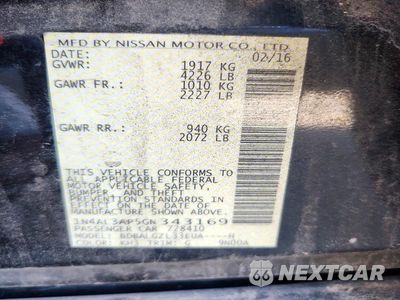 Zdjęcie 12 z 12 samochodu: 2016 NISSAN ALTIMA 2.5 S VIN:1N4AL3AP5GN343169 - miniatura