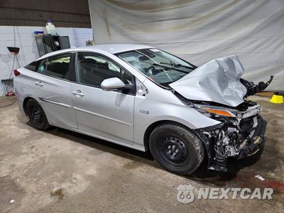Czwarte zdjęcie samochodu z boku: 2021 TOYOTA PRIUS PRIME LE VIN:JTDKAMFP1M3192759 - miniatura