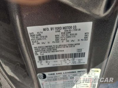 Zdjęcie 12 z 12 samochodu: 2014 FORD F150 SUPERCREW VIN:1FTFW1ET4EFB97504 - miniatura