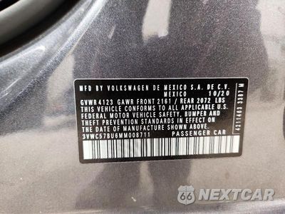 Zdjęcie 12 z 12 samochodu: 2021 VOLKSWAGEN JETTA S VIN:3VWC57BU6MM008711 - miniatura