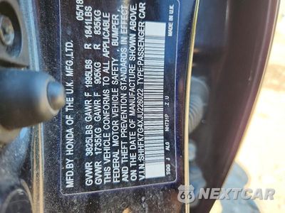 Zdjęcie 12 z 12 samochodu: 2018 HONDA CIVIC SPORT VIN:SHHFK7G4XJU226022 - miniatura