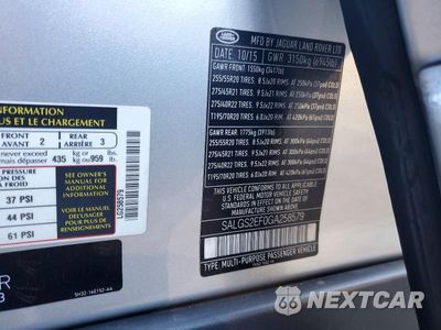 Zdjęcie 14 z 14 samochodu: 2016 LAND ROVER RANGE ROVER SUPERCHARGED VIN:SALGS2EF0GA258579 - miniatura