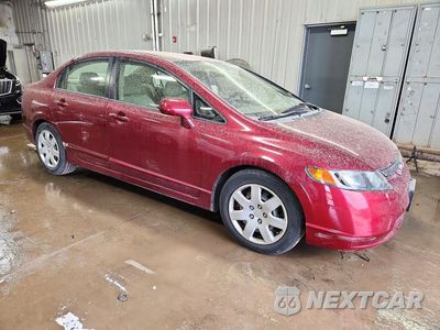 Czwarte zdjęcie samochodu z boku: 2007 HONDA CIVIC LX VIN:1HGFA16517L129780 - miniatura