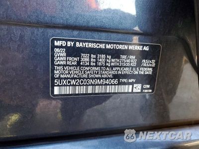 Zdjęcie 13 z 13 samochodu: 2022 BMW X7 XDRIVE40I VIN:5UXCW2C03N9M94066 - miniatura