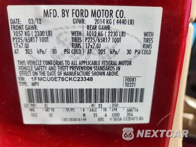 Zdjęcie 13 z 13 samochodu: 2012 FORD ESCAPE LIMITED VIN:1FMCU0E78CKC23348 - miniatura