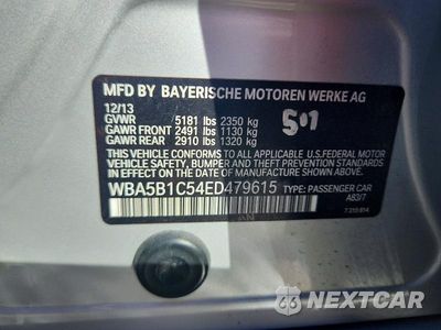 Zdjęcie 12 z 12 samochodu: 2014 BMW 535 I VIN:WBA5B1C54ED479615 - miniatura