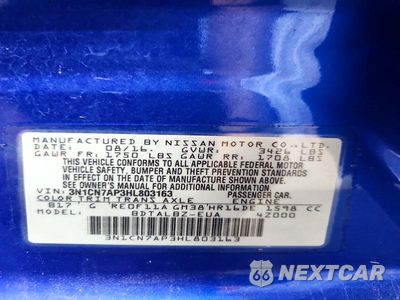 Zdjęcie 12 z 12 samochodu: 2017 NISSAN VERSA 1.6 SV VIN:3N1CN7AP3HL803163 - miniatura