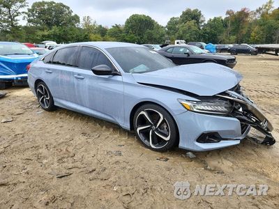 Czwarte zdjęcie samochodu z boku: 2021 HONDA ACCORD SPORT SE VIN:1HGCV1F48MA113033 - miniatura