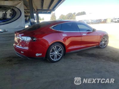 Trzecie zdjęcie samochodu z tyłu: 2015 TESLA MODEL S VIN:5YJSA1E23FF106877 - miniatura
