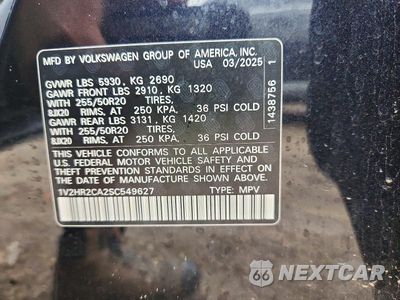 Zdjęcie 13 z 13 samochodu: 2025 VOLKSWAGEN ATLAS SE VIN:1V2HR2CA2SC549627 - miniatura