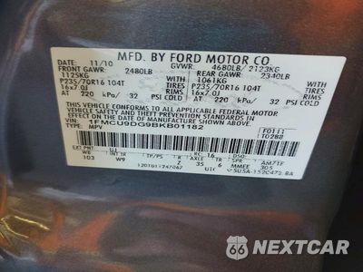 Zdjęcie 13 z 13 samochodu: 2011 FORD ESCAPE XLT VIN:1FMCU9DG9BKB01182 - miniatura