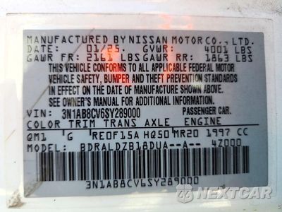 Zdjęcie 13 z 13 samochodu: 2025 NISSAN SENTRA SV VIN:3N1AB8CV6SY289000 - miniatura