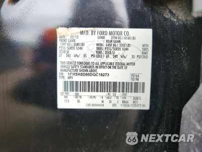 Zdjęcie 13 z 13 samochodu: 2013 FORD EXPLORER XLT VIN:1FM5K8D86DGC18273 - miniatura