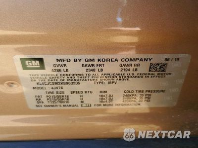 Zdjęcie 12 z 12 samochodu: 2019 BUICK ENCORE ESSENCE VIN:KL4CJCSM2KB963205 - miniatura