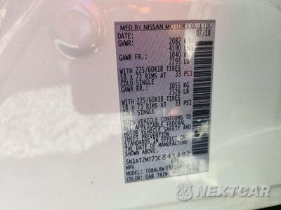 Zdjęcie 13 z 13 samochodu: 2018 NISSAN ROGUE SL VIN:5N1AT2MT7JC841482 - miniatura