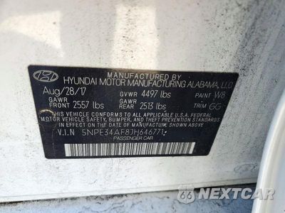 Zdjęcie 12 z 12 samochodu: 2018 HYUNDAI SONATA SEL VIN:5NPE34AF8JH646771 - miniatura