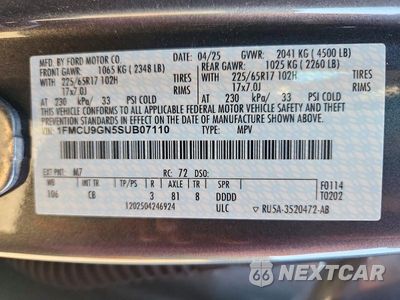 Zdjęcie 14 z 14 samochodu: 2025 FORD ESCAPE ACTIVE VIN:1FMCU9GN5SUB07110 - miniatura