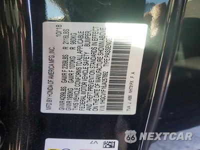 Zdjęcie 12 z 12 samochodu: 2018 HONDA ACCORD LX VIN:1HGCV1F16JA257892 - miniatura