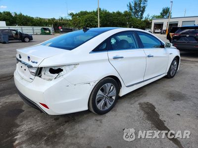 Trzecie zdjęcie samochodu z tyłu: 2015 HYUNDAI SONATA HYBRID LIMITED VIN:KMHEC4A46FA135424 - miniatura