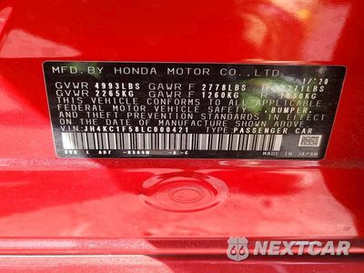 Zdjęcie 12 z 12 samochodu: 2020 ACURA RLX TECHNOLOGY VIN:JH4KC1F58LC000421 - miniatura