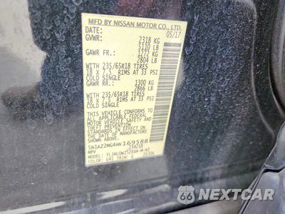 Zdjęcie 13 z 13 samochodu: 2017 NISSAN MURANO SV VIN:5N1AZ2MG4HN169588 - miniatura