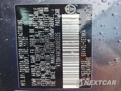 Zdjęcie 12 z 12 samochodu: 2008 TOYOTA CAMRY LE V6 VIN:4T1BK46K38U065525 - miniatura