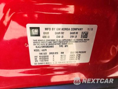 Zdjęcie 13 z 13 samochodu: 2016 BUICK ENCORE SPORT TOURING VIN:KL4CJ1SMXGB534843 - miniatura