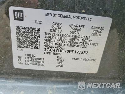 Zdjęcie 14 z 14 samochodu: 2023 CHEVROLET SILVERADO K3500 LTZ VIN:1GC4YUEY0PF177882 - miniatura
