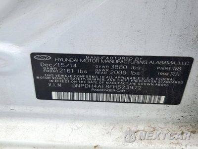 Zdjęcie 12 z 12 samochodu: 2015 HYUNDAI ELANTRA SE VIN:5NPDH4AE8FH623972 - miniatura