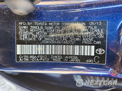 Zdjęcie 12 z 12 samochodu: 2013 TOYOTA PRIUS TWO VIN:JTDKN3DU6D1683721 - miniatura
