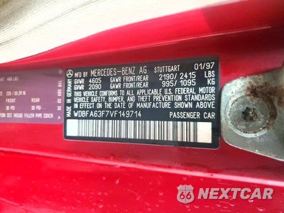Zdjęcie 13 z 13 samochodu: 1997 MERCEDES-BENZ SL 320 VIN:WDBFA63F7VF149714 - miniatura