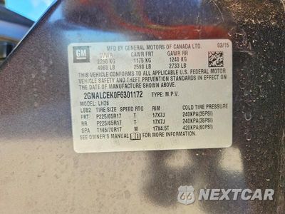 Zdjęcie 14 z 14 samochodu: 2015 CHEVROLET EQUINOX LT VIN:2GNALCEK0F6301172 - miniatura