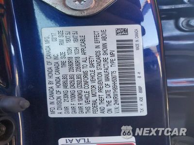 Zdjęcie 12 z 12 samochodu: 2017 HONDA CR-V TOURING VIN:2HKRW1H95HH506775 - miniatura