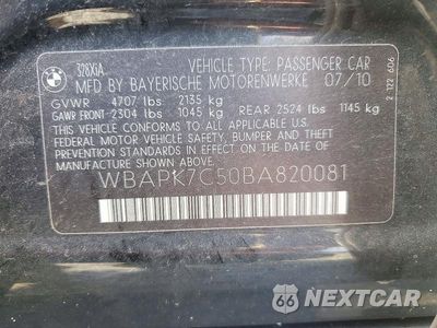 Zdjęcie 12 z 12 samochodu: 2011 BMW 328 XI VIN:WBAPK7C50BA820081 - miniatura