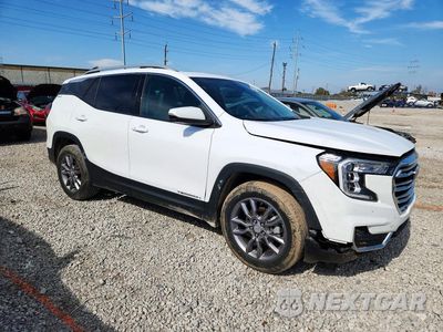 Czwarte zdjęcie samochodu z boku: 2022 GMC TERRAIN SLT VIN:3GKALVEV9NL160339 - miniatura