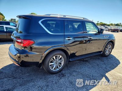 Trzecie zdjęcie samochodu z tyłu: 2021 INFINITI QX80 LUXE VIN:JN8AZ2AFXM9719027 - miniatura