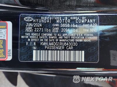 Zdjęcie 12 z 12 samochodu: 2024 HYUNDAI ELANTRA SEL VIN:KMHLM4DG1RU843030 - miniatura