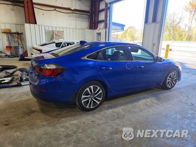 Trzecie zdjęcie samochodu z tyłu: 2019 HONDA INSIGHT EX VIN:19XZE4F59KE007512 - miniatura