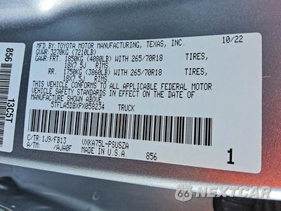 Zdjęcie 12 z 12 samochodu: 2023 TOYOTA TUNDRA SR5 VIN:5TFLA5DBXPX058234 - miniatura