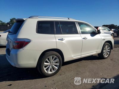 Trzecie zdjęcie samochodu z tyłu: 2009 TOYOTA HIGHLANDER HYBRID LIMITED VIN:JTEEW44A092030045 - miniatura