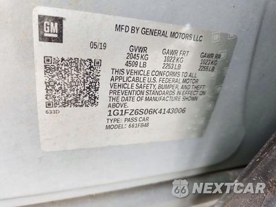 Zdjęcie 14 z 14 samochodu: 2019 CHEVROLET BOLT EV PREMIER VIN:1G1FZ6S06K4143006 - miniatura